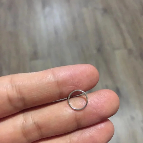 NEW S925 Geometric Minimalist Circle Stud Earrings‎ - Picture 10 of 16